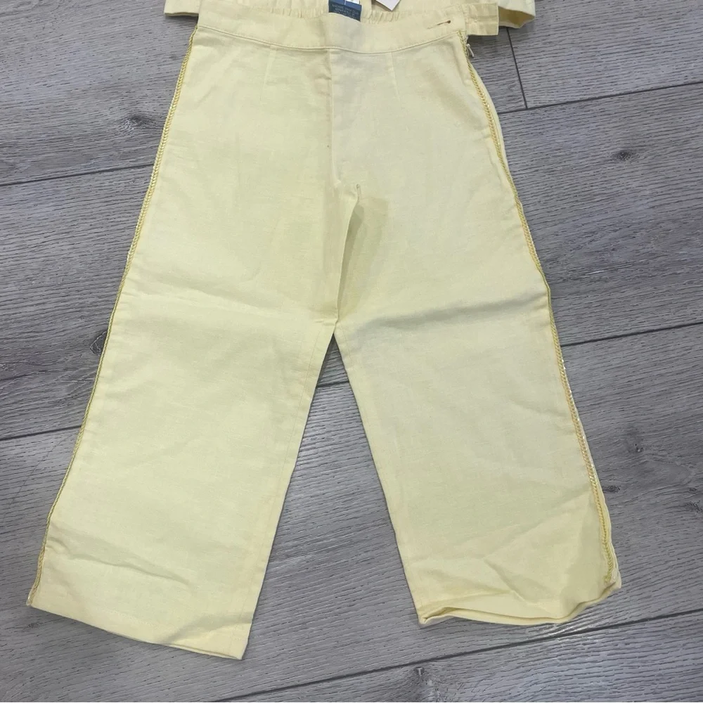The Children's Place Light Yellow Wide Leg Set